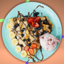 Foto de Crepe Mix de Frutas Gelato