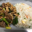 Foto de POLLO Y CERDO MONGOLIANA  con arroz chaufan
