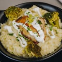 Foto de Risotto de brócoli y ave confitado