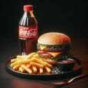 Foto de HAMBURGUESA + PAPAS + BEBIDA