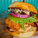 Foto de Hamburguesa de pollo crujiente