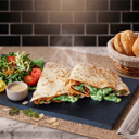 Foto de Crepés de Verdura con ensalada