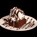 Foto de Brownie Caliente con Helado y salsa de Arequipe