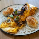 Foto de omelet con champiñones