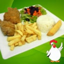 Foto de Bandeja con pollo broaster