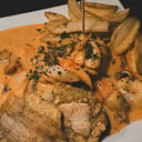 Foto de Salmon en salsa marinera