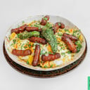 Foto de Huevos rotos con chistorra