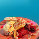 Foto de crepes frutos rojos