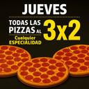 Foto de Jueves de 3 X 2 en pizzas y acompañamientos!! Menciona la promoción al hacer tú pedido