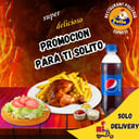 Foto de 1/4 de pollo + gaseosa + ensalada