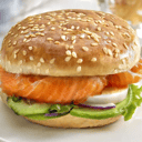 Foto de Mini hamburguesa de salmón