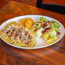 Foto de Pasta al Poblano con pollo o arrachera