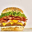 Foto de Hamburguesa bacon + papas