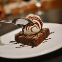 Foto de BROWNIE CON HELADO