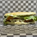 Foto de Hamburguesa de pollo frito CLÁSICA XL con papas