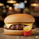 Foto de Hamburguesa kids con papa