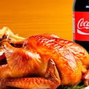 Foto de Pollo asado + papas fritas 