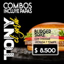 Foto de Burger simple c/cheddar
