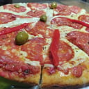 Foto de pizza calabresa