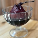 Foto de Peras al vino tinto