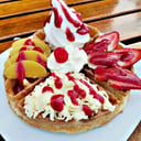 Foto de Waffle fresa/durazno