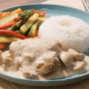 Foto de pollo champiñones