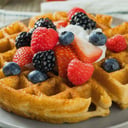 Foto de Waffles con fruta