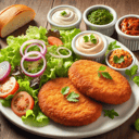 Foto de Milanesa de peceto C/ensalada