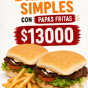 Foto de 2 HAMBURGUESAS SIMPLES