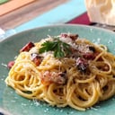 Foto de Spaghetti alla Carbonara. 