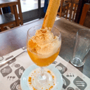 Foto de Durazno en almíbar con crema