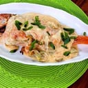 Foto de pargo en salsa de coco