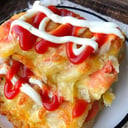 Foto de 火腿肠手抓饼