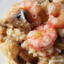 Foto de RISOTTO DE CHAMPIÑONES CON CAMARONES