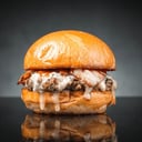 Foto de Hamb. Blue Cheese Con Papas
