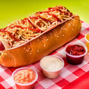 Foto de Perro Super  Carne,pollo,tocineta y jamon