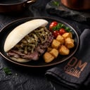 Foto de Sandwich de Roast Beef + berenjenas escabeches 