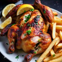 Foto de Medio Pollo con Papas