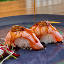 Foto de Niguiri de salmón con foie gras