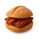 Foto de montadito de panceta o beicon