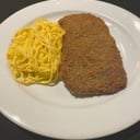 Foto de Milanesa de bife  de chorizo con cuerdas