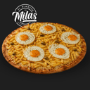 Foto de Pizza Papas fritas y huevos fritos 