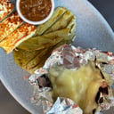 Foto de Papa rellena de arrachera o cecina