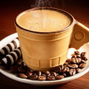 Foto de Cafe en taza comestible