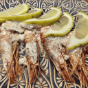 Foto de Gamba roja de Alicante a la brasa con sal gorda -5 unids-