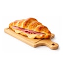 Foto de Croissant de Mantequilla con Jamon y Queso