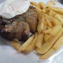 Foto de Bife acebollado y amorronado completo