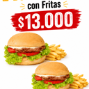 Foto de 2 HAMBURGUESAS SIMPLES