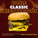 Foto de Classic cheddar bacón doble con papas crinckle