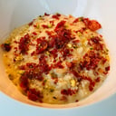 Foto de Risotto de queso brie , jamón iberico y miel